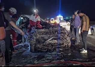 ویدئو| تصادف مرگبار در کرمان با ۶ کشته
