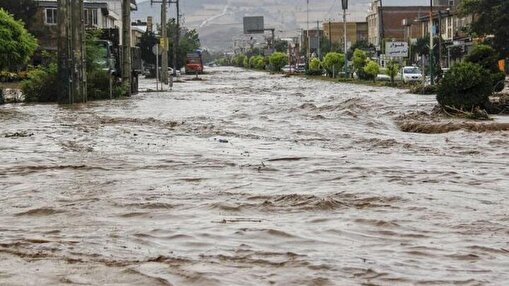 بارش شدید باران در ایلام رودخانه‌ها را یاغی کرد +ویدئو
