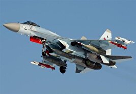 سوخو ۳۵ روسی در آسمان ایران پرواز می‌کند