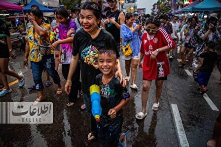 جشن آب مردم تایلند برای شستن بدبختی و بدشانسی +تصاویر